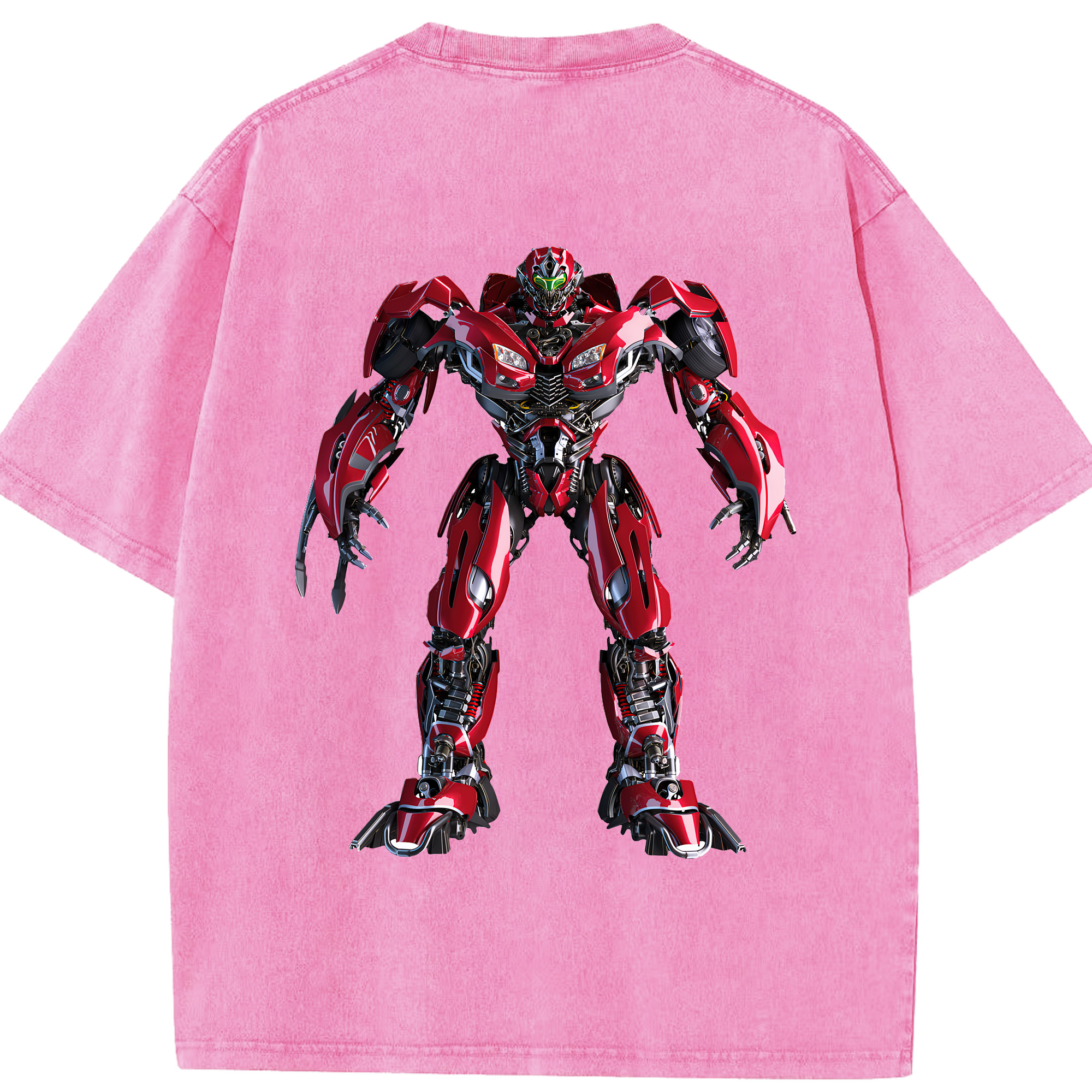 （画像用） Transformers トランスフォーマー 綿100% ヴィンテージ風 半袖Tシャツ（背面プリント）
